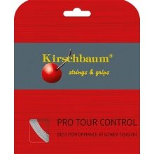 Kirschbaum Tennissaite Pro Tour Control (Haltbarkeit+Kontrolle) silber 12m Set