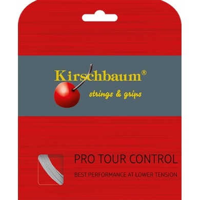 Kirschbaum Tennissaite Pro Tour Control (Haltbarkeit+Kontrolle) silber 12m Set