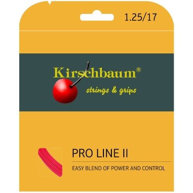 Kirschbaum Tennissaite Pro Line No. II (Haltbarkeit+Kontrolle) rot 12m Set