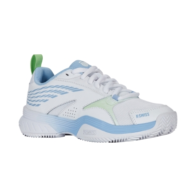 KSwiss Tennisschuhe Speedex HB Clay/Sandplatz 2025 - weiss/blau/limegrün Damen