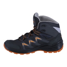 Lowa Wander-Travelschuhe Innox Pro MID GTX Junior (Synthetik/Textil, wasserdicht) graphitgrau/mango Kinder