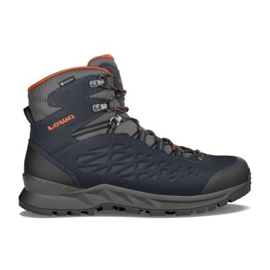 Lowa Wanderschuhe Explorer II Mid GTX (Trekking, Travel, wasserdicht) navyblau/orange Herren