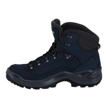 Lowa Wanderschuhe Renegade Mid GTX (All-Terrain, Nubukleder, wasserdicht) dunkelblau/limone Herren