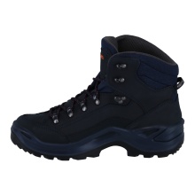 Lowa Wanderschuhe Renegade Mid GTX (All-Terrain, Nubukleder, wasserdicht) navyblau/orange Herren