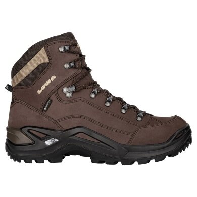 Lowa Wanderschuhe Renegade Mid GTX (All-Terrain, Nubukleder, wasserdicht) espressobraun Herren