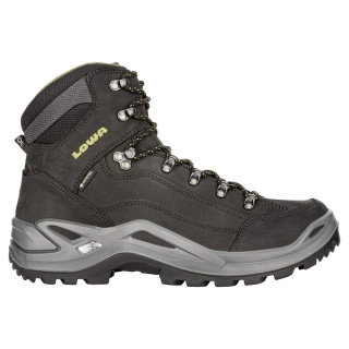 Lowa Wanderschuhe Renegade Mid GTX (All-Terrain, Nubukleder, wasserdicht) schwarz/olive Herren