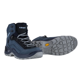 Lowa Wanderschuhe Renegade Mid GTX (All-Terrain, Nubukleder, wasserdicht) smokeblau Damen