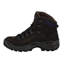 Lowa Wanderschuhe Renegade Mid GTX (All-Terrain, Nubukleder, wasserdicht) schiefergrau/brombeere Damen