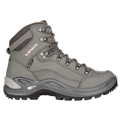 Lowa Wanderschuhe Renegade Mid GTX (All-Terrain, Nubukleder, wasserdicht) graphitgrau/rose Damen