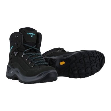 Lowa Wanderschuhe Renegade Mid Wide GTX (All-Terrain, wasserdicht, weit/breit) asphaltgrau Damen