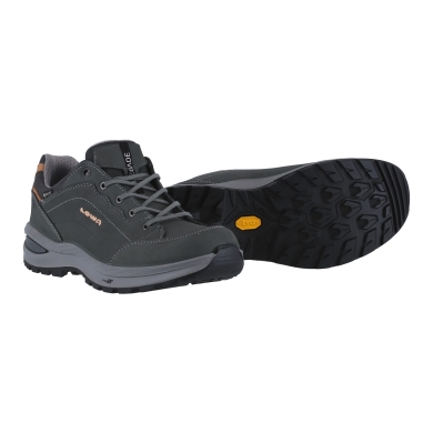 Lowa Wanderschuhe Renegade EVO Lo GTX (All-Terrain, Nubukleder, wasserdicht) graphitgrau/aprikose Damen