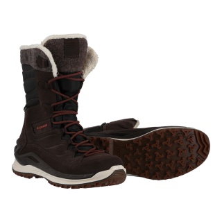 Lowa Winterstiefel Barina EVO GTX (Veloursleder, wasserdicht) dunkelbraun/kastanie Damen