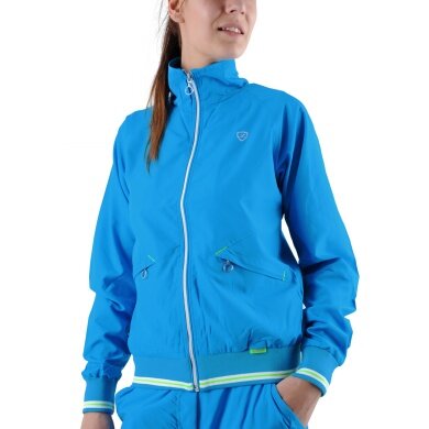 Limited Sports Trainingsjacke Vichy blau Damen