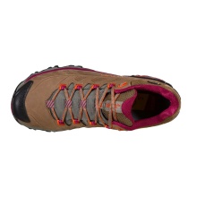 La Sportiva Trail-Wanderschuhe Ultra Raptor II Leather GTX (Nubukleder, wasserdicht) braun/plum Damen