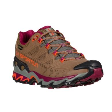 La Sportiva Trail-Wanderschuhe Ultra Raptor II Leather GTX (Nubukleder, wasserdicht) braun/plum Damen