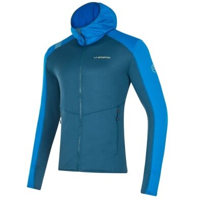 La Sportiva Fleecejacke Upendo Hoody (Thermojacke, atmungsaktiv, mit Kapuze) stormblau Herren