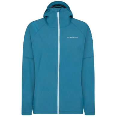 La Sportiva Trail-Laufjacke Run (leicht, wasserabweisend, maximale Bewegungsfreiheit) blau Damen