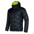 La Sportiva Daunen-Winterjacke Pinnacle Down (leicht, Wärmeisolierung, Skitouring) schwarz/lime Herren