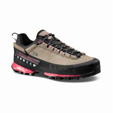 La Sportiva Wanderschuhe TX 5 Low GTX (Nubuckleder, Zustieg, wasserdicht) braun/hibiscus Damen