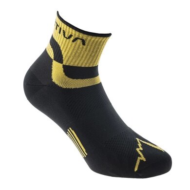 La Sportiva Laufsocke Trail Running (schnelltrocknend, optimale Passform) schwarz/gelb - 1 Paar