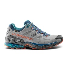 La Sportiva Trail-Wanderschuhe Ultra Raptor II Leather GTX (Nubukleder, wasserdicht) grau/rot Damen