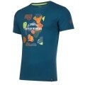 La Sportiva Wander-/Freizeit Tshirt Volumes (Baumwolle) stormblau Herren