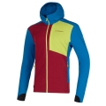 La Sportiva Wanderjacke Descender Storm (geruchshemmend und antibakteriell behandelt) rot/blau Herren