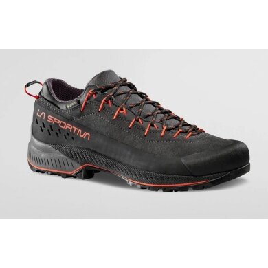 La Sportiva Wanderschuhe TX 4 Evo GTX (Zustieg, Wildleder, wasserdicht) carbongrau/rot Herren