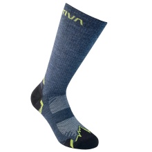 La Sportiva Wandersocke Hiking Socks (Merinowolle) stormblau/lime - 1 Paar