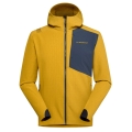 La Sportiva Wanderjacke Descender Storm (winddicht, wasserabweisend) 2025 savanagelb/nachtblau Herren