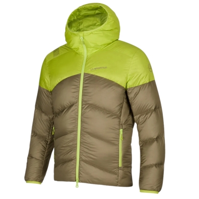 La Sportiva Winterjacke Nature Down (Primaloft Isolierung) hellbraun/lime Herren