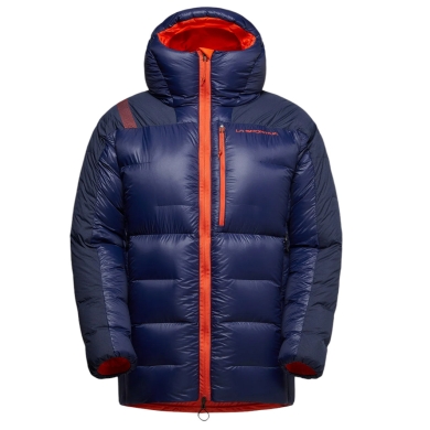 La Sportiva Alpin-Winterjacke Olympus Tech Down Parka (Bergsteigen, Wärmeisolierung) deepblau/cherryrot Herren