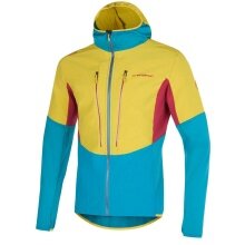 La Sportiva Fleece-Kapuzenjacke Session Tech Hoody (für Skitouren) gelb/blau Herren