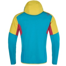 La Sportiva Fleece-Kapuzenjacke Session Tech Hoody (für Skitouren) gelb/blau Herren