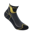 La Sportiva Wandersocke Traverse (schnelltrocknend, hoher Tragekomfort) schwarz/grau/gelb - 1 Paar