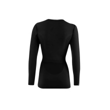 Lenz Funktionsunterwäsche Langarmshirt Merino 6.0 Rundhals schwarz Damen