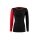 Lenz Funktionsunterwäsche Langarmshirt Merino 6.0 Rundhals schwarz/rot Damen