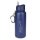 LifeStraw Trinkflasche Go Stainless Steel Edelstahl mit Wasserfilter, Verschluss mit Silikonmundstück, Karabiner dunkelblau - 650 ml