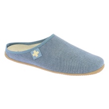 Living Kitzbühel Hausschuhe Filzpantoffel (Baumwolle) Kreuz jeansblau Herren