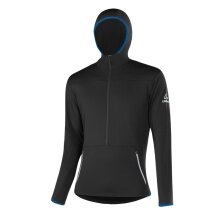 Löffler Fleecejacke Merino Hoody (wärmeisolierung, atmungsaktiv) schwarz/marineblau Herren