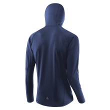 Löffler Hybrid-Wanderjacke Elavent Hooded Light (atmungsaktiv, winddicht, wasserabweisend) blau Herren