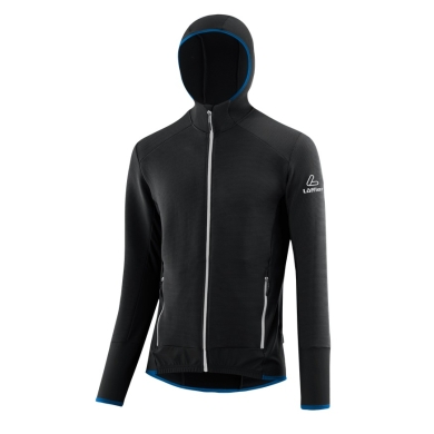 Löffler Kapuzenjacke Transtex Rib Hoody (wärmeisolierung, atmungsaktiv) schwarz/marineblau Herren