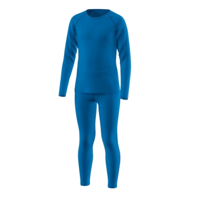 Löffler Funktionsunterwäsche-Set Long Transtex Warm (Langarmshirt und lange Hose) blau Herren