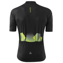 Löffler Fahrrad-Shirt Bike Jersey Leaves Hotbond (Full-Zip, leicht, schnelltrocknend) dunkelgrau/lemon Herren