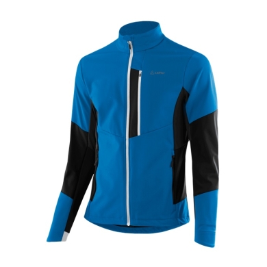 Löffler Softshelljacke XC-Pure TXS (winddicht, atmungsaktiv) blau/schwarz Herren