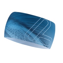 Löffler Stirnband Elastic Headband Open Cut (leicht, elastisch) blau