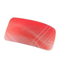 Löffler Stirnband Elastic Headband Open Cut (leicht, elastisch) rot/pink