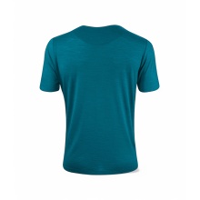 Löffler Wander-/Freizeit Tshirt Merino-Tencel (Merinowolle, atmungsaktiv) coralblau Herren