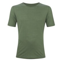 Löffler Wander-/Freizeit Tshirt Merino-Tencel (Merinowolle, atmungsaktiv) pinegrün Herren