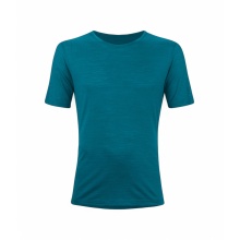 Löffler Wander-/Freizeit Tshirt Merino-Tencel (Merinowolle, atmungsaktiv) coralblau Herren